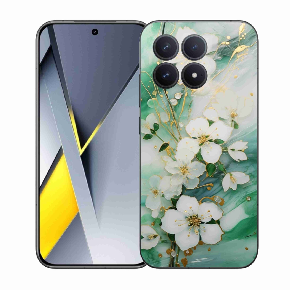 Gélový kryt mmCase na Xiaomi Poco F8 Pro - nežné kvety