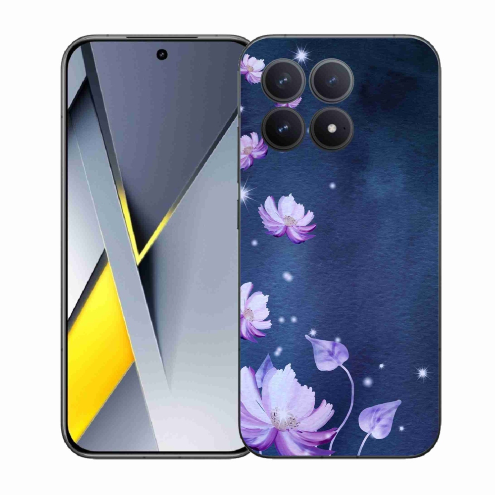 Gélový kryt mmCase na Xiaomi Poco F8 Pro - padajúce kvety