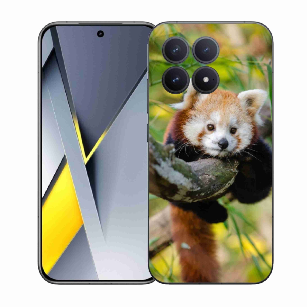 Gélový kryt mmCase na Xiaomi Poco F8 Pro - panda červená
