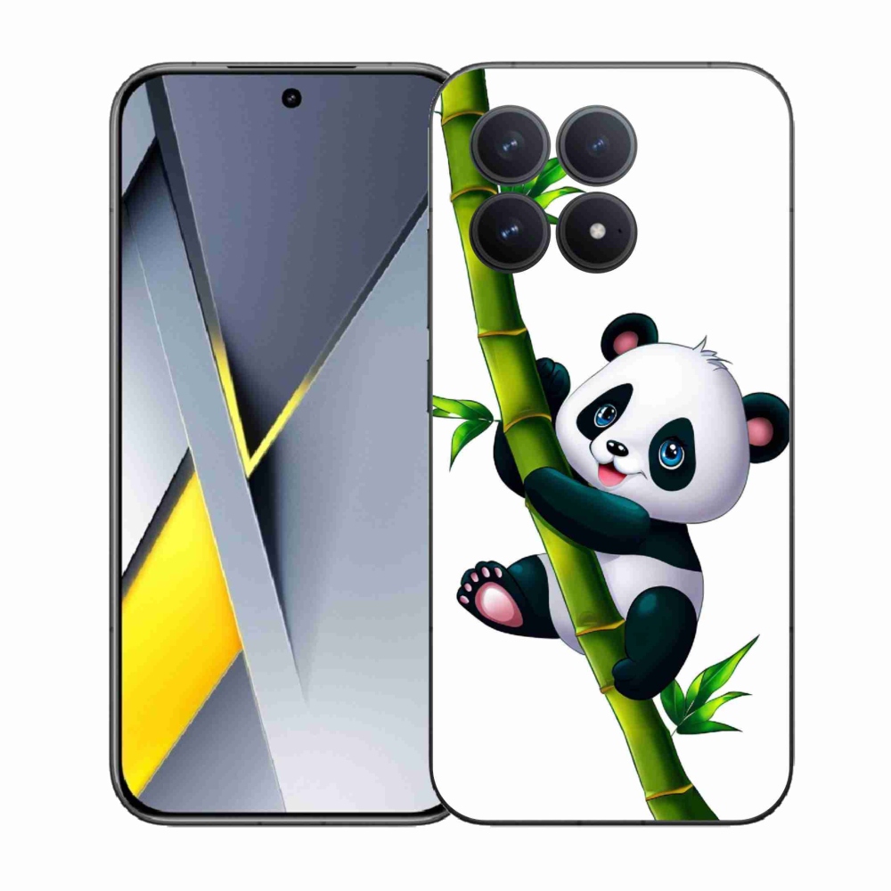 Gélový kryt mmCase na Xiaomi Poco F8 Pro - panda na bambuse