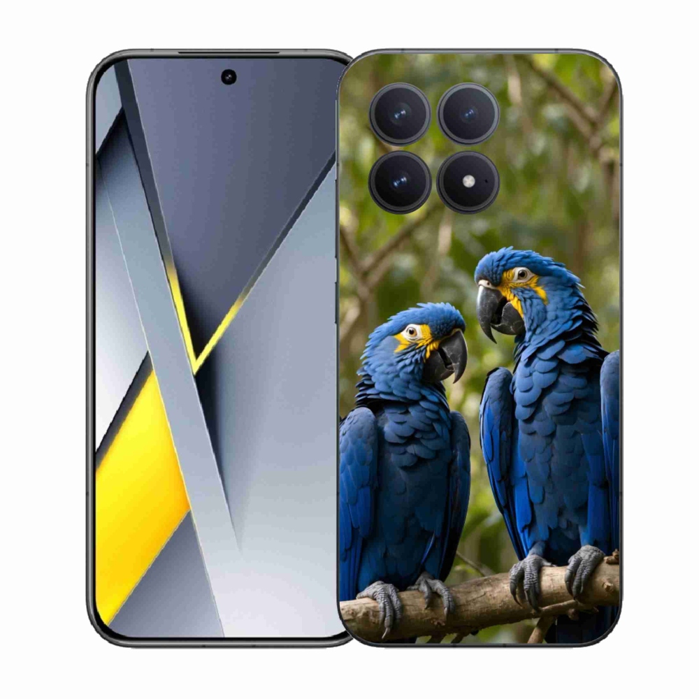 Gélový kryt mmCase na Xiaomi Poco F8 Pro - papagájové duo