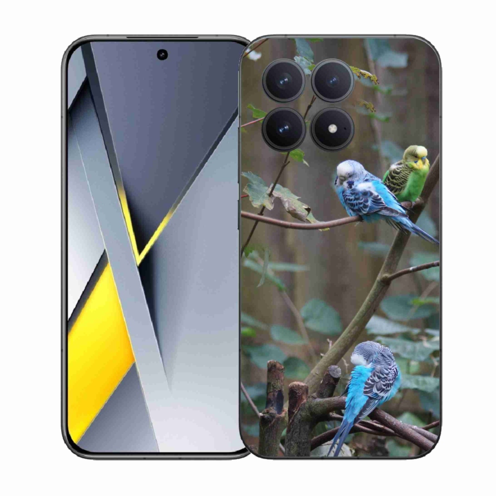 Gélový kryt mmCase na Xiaomi Poco F8 Pro - papagáje na vetve