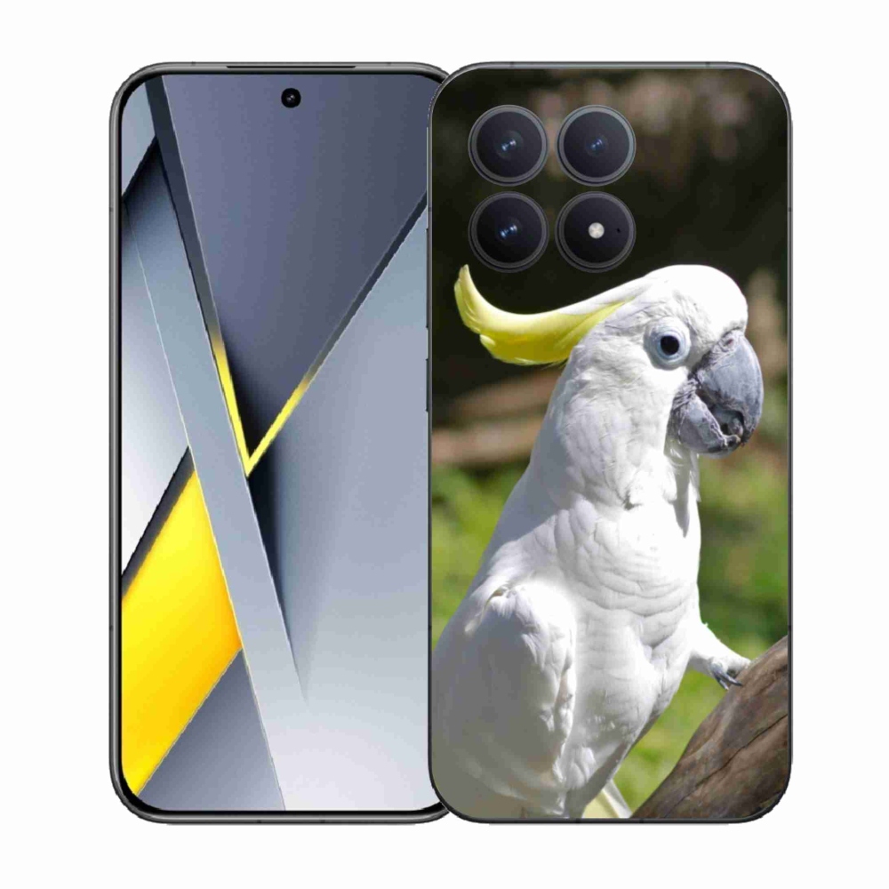 Gélový kryt mmCase na Xiaomi Poco F8 Pro - papagáj kakadu 2