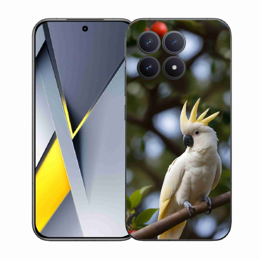 Gélový kryt mmCase na Xiaomi Poco F8 Pro - papagáj kakadu 3