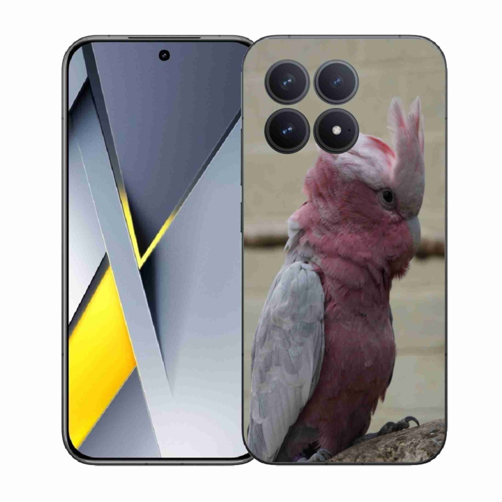 Gélový kryt mmCase na Xiaomi Poco F8 Pro - papagáj kakadu ružový