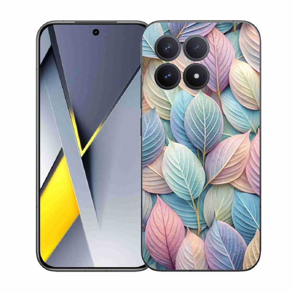 Gélový kryt mmCase na Xiaomi Poco F8 Pro - pastelové listy