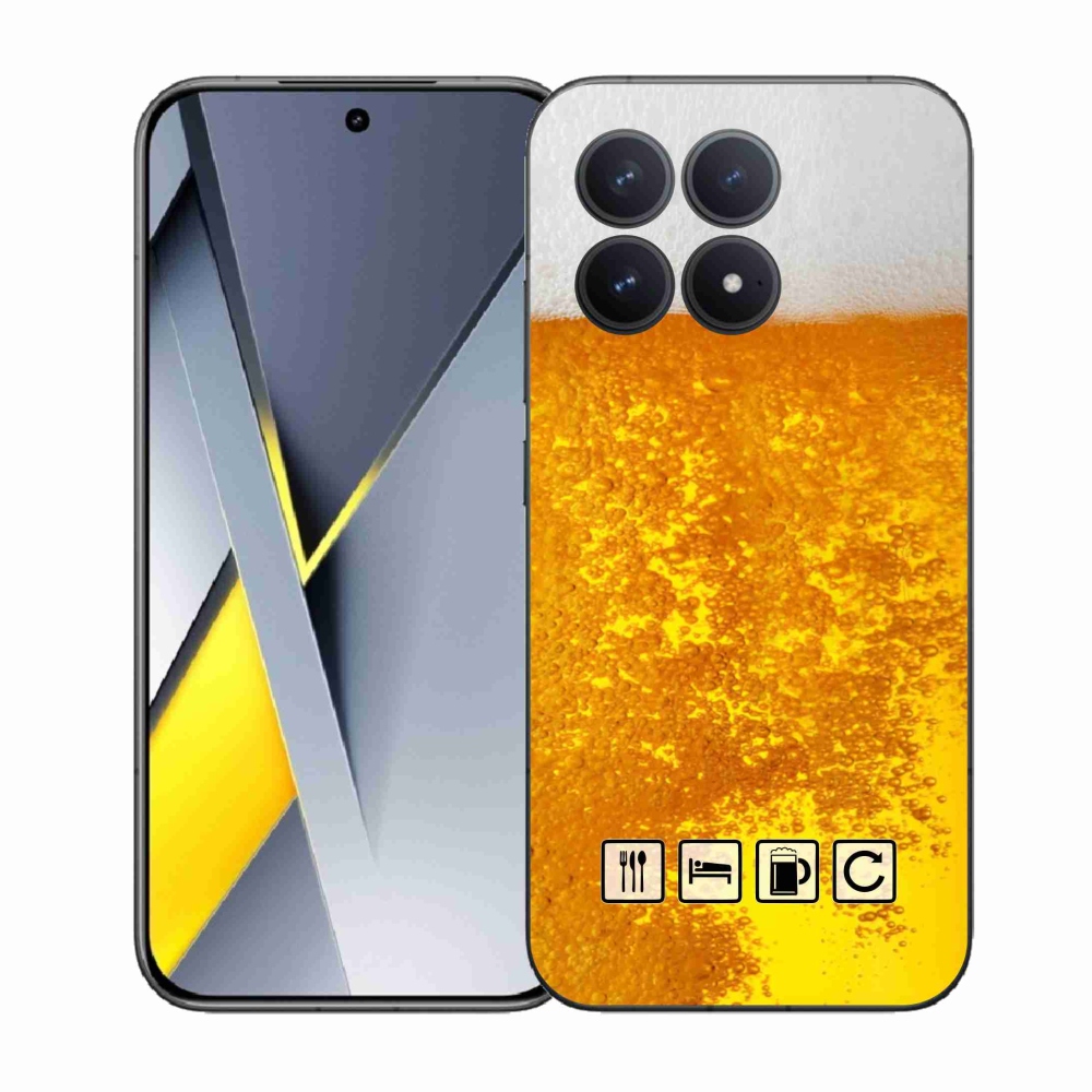 Gélový kryt mmCase na Xiaomi Poco F8 Pro - pivný motív 3