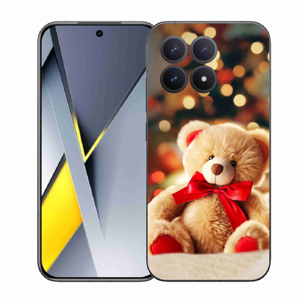 Gélový kryt mmCase na Xiaomi Poco F8 Pro - plyšový medvedík