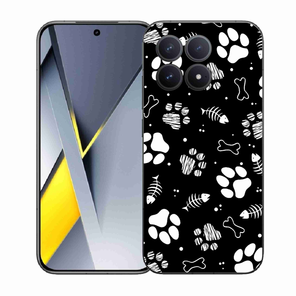 Gélový kryt mmCase na Xiaomi Poco F8 Pro - psie labky