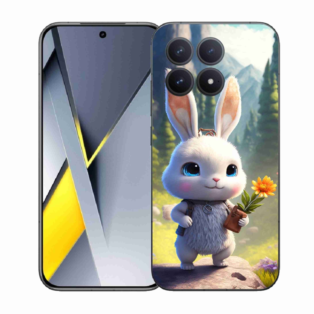 Gélový kryt mmCase na Xiaomi Poco F8 Pro - roztomilý zajačik