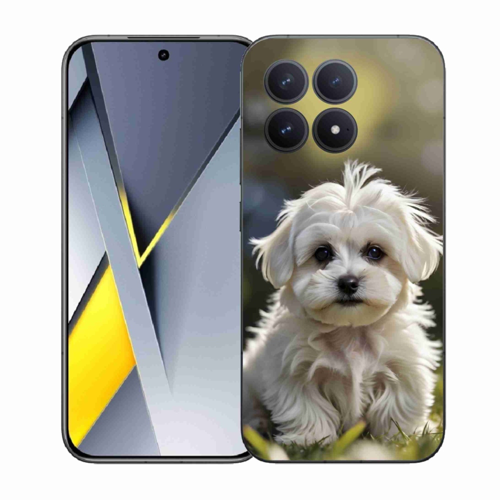 Gélový kryt mmCase na Xiaomi Poco F8 Pro - roztomilý maltézsky psík