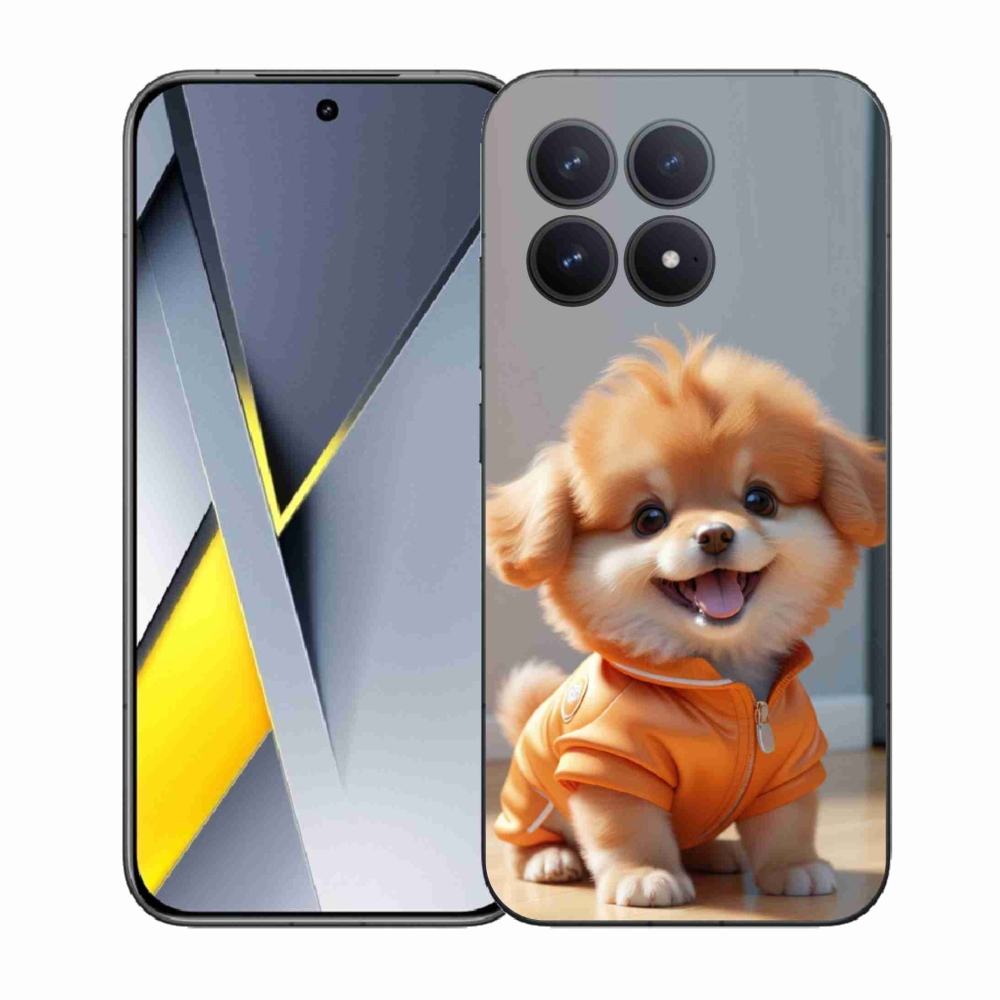 Gélový kryt mmCase na Xiaomi Poco F8 Pro - roztomilý pomeranian v mikine