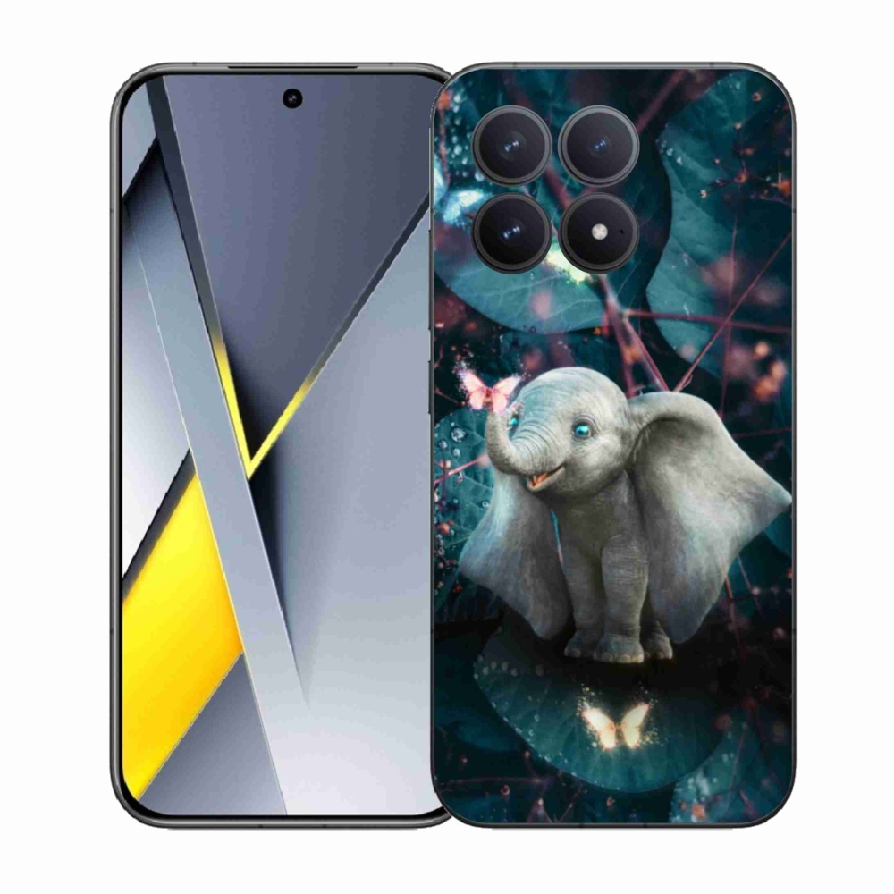 Gélový kryt mmCase na Xiaomi Poco F8 Pro - roztomilý slon