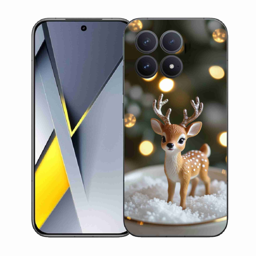 Gélový kryt mmCase na Xiaomi Poco F8 Pro - roztomilý vianočný jeleň