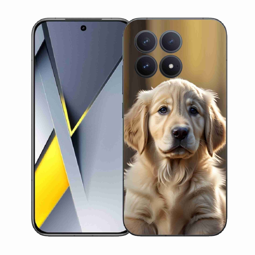 Gélový kryt mmCase na Xiaomi Poco F8 Pro - roztomilý zlatý retriever