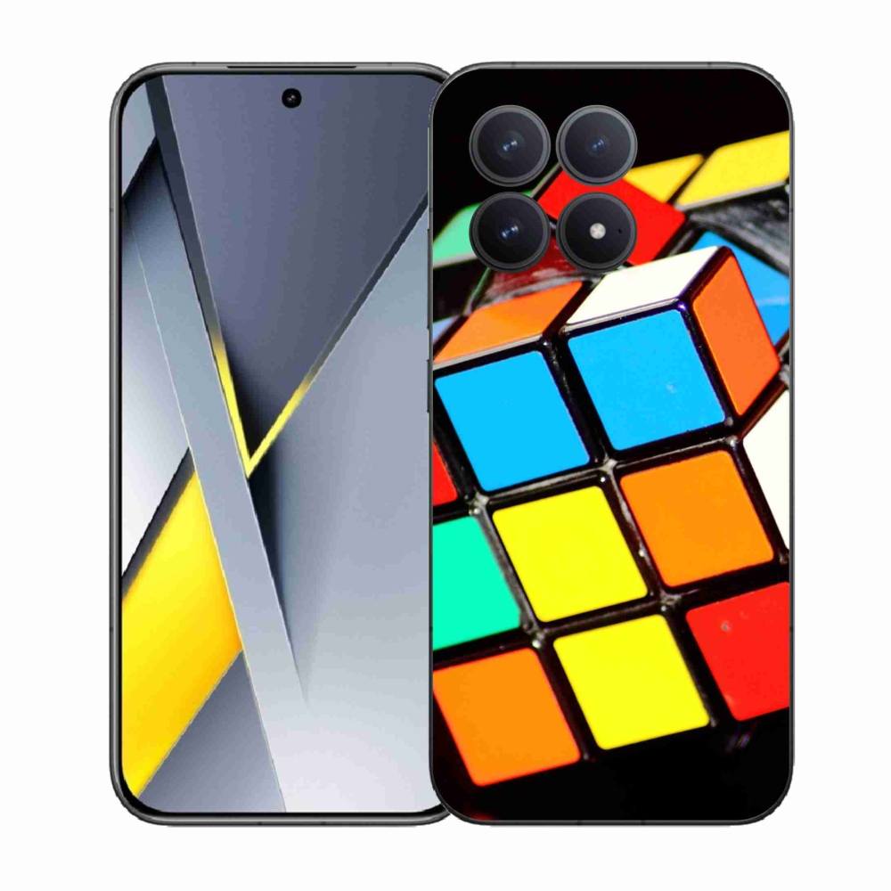 Gélový kryt mmCase na Xiaomi Poco F8 Pro - rubikova kocka