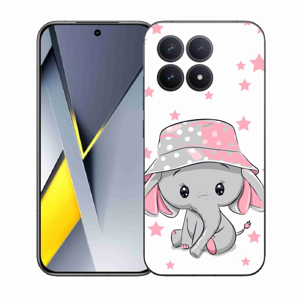 Gélový kryt mmCase na Xiaomi Poco F8 Pro - ružový slon