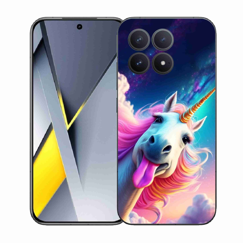 Gélový kryt mmCase na Xiaomi Poco F8 Pro - šialený jednorožec