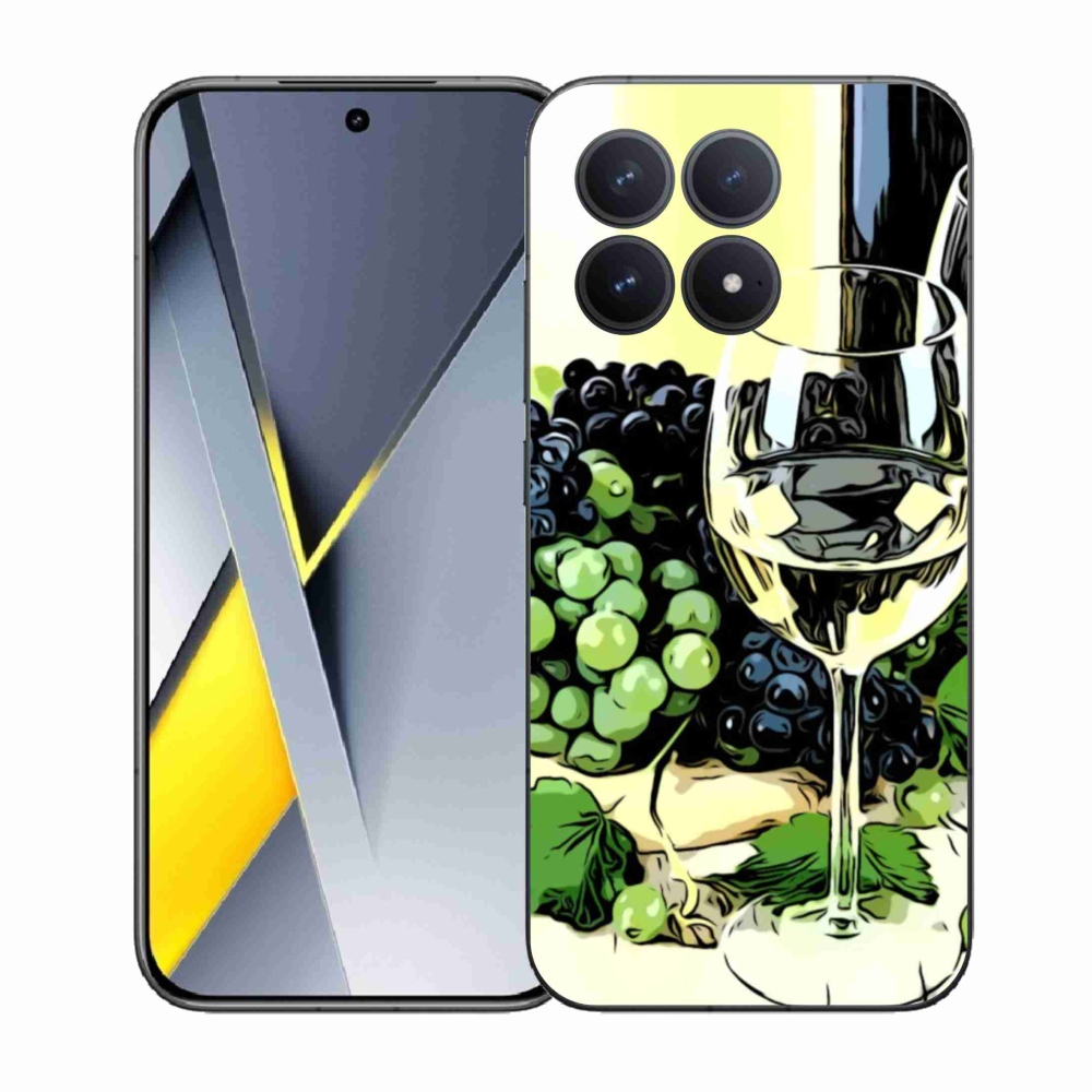 Gélový kryt mmCase na Xiaomi Poco F8 Pro - pohár vína