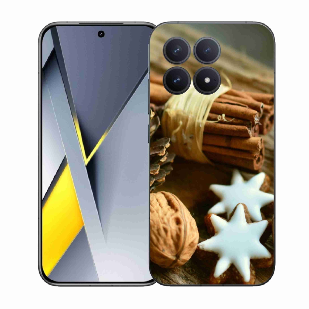 Gélový kryt mmCase na Xiaomi Poco F8 Pro - škorica a perníčky