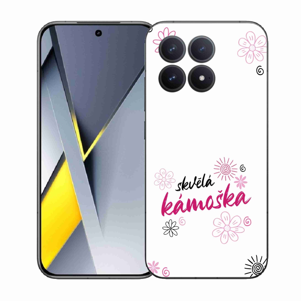 Gélový kryt mmCase na Xiaomi Poco F8 Pro - skvelá kamoška biele pozadie