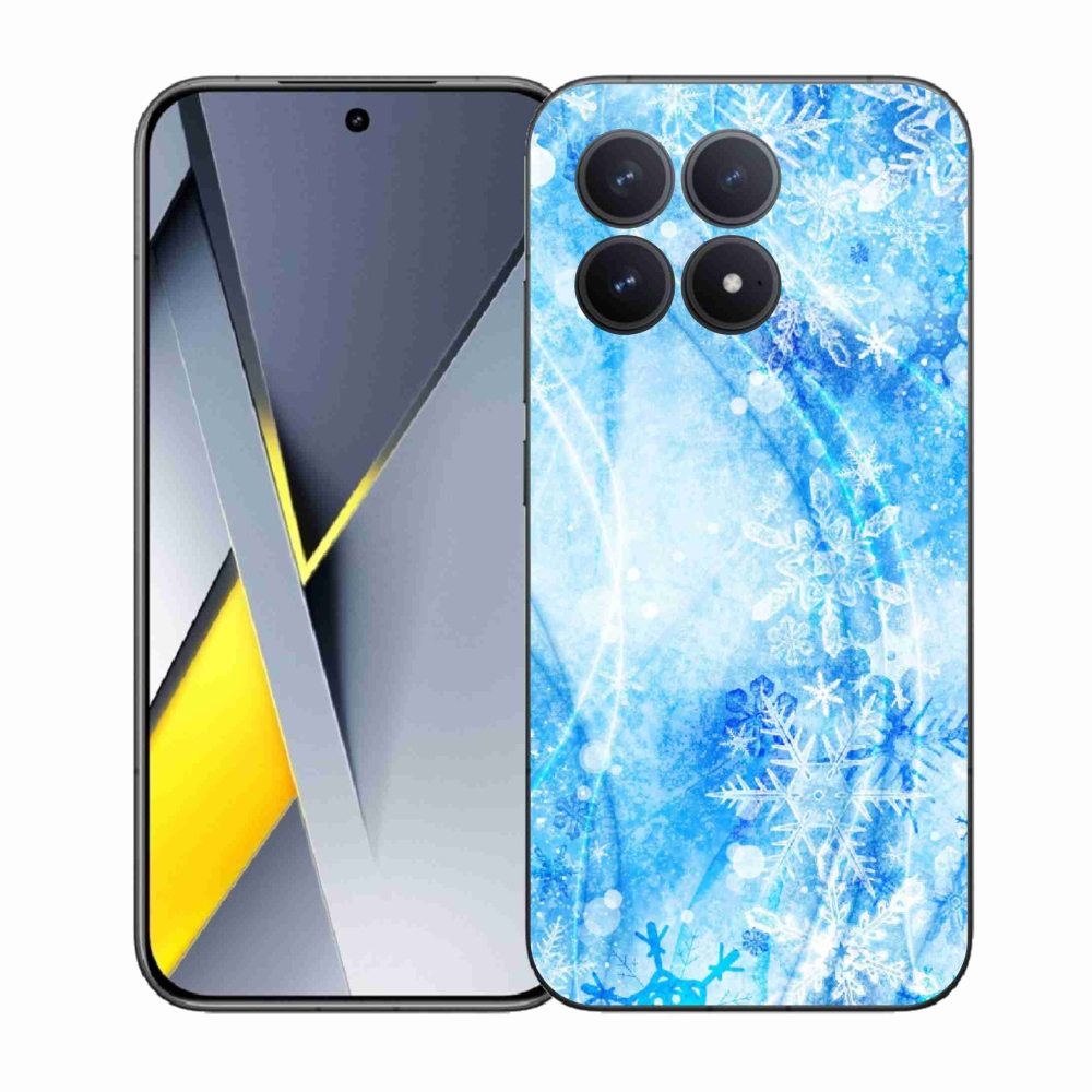 Gélový kryt mmCase na Xiaomi Poco F8 Pro - snehové vločky