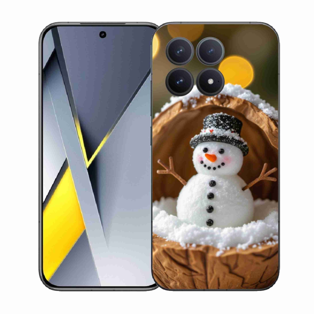 Gélový kryt mmCase na Xiaomi Poco F8 Pro - snehuliak 4