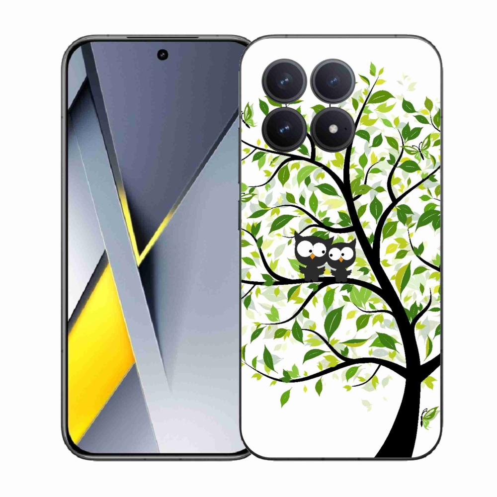 Gélový kryt mmCase na Xiaomi Poco F8 Pro - sovičky na strome