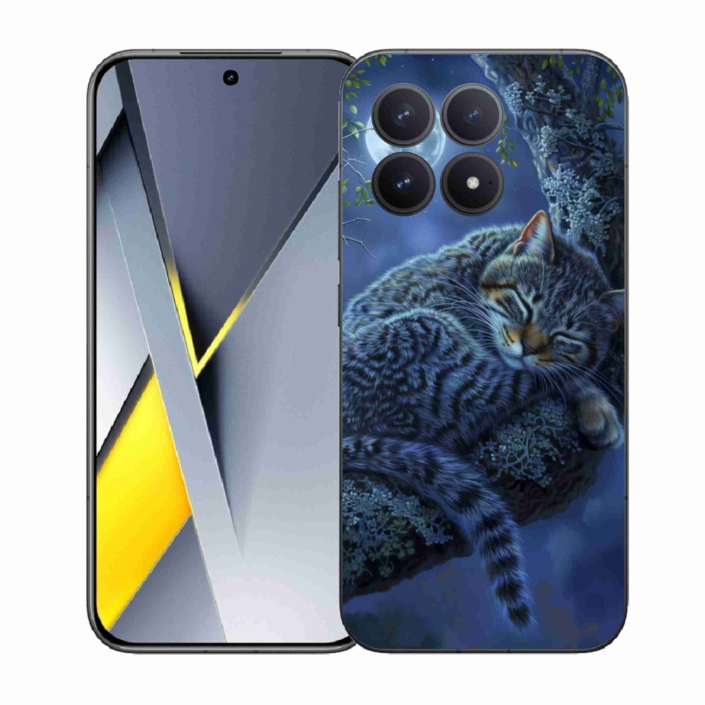 Gélový kryt mmCase na Xiaomi Poco F8 Pro - spiaca mačka