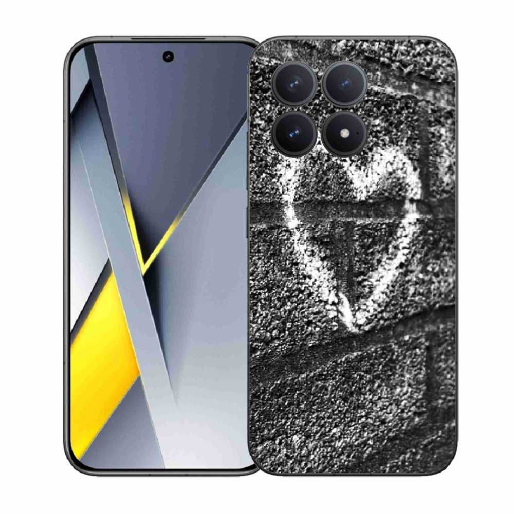 Gélový kryt mmCase na Xiaomi Poco F8 Pro - srdce na stene