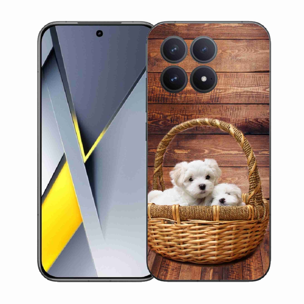 Gélový kryt mmCase na Xiaomi Poco F8 Pro - šteniatka