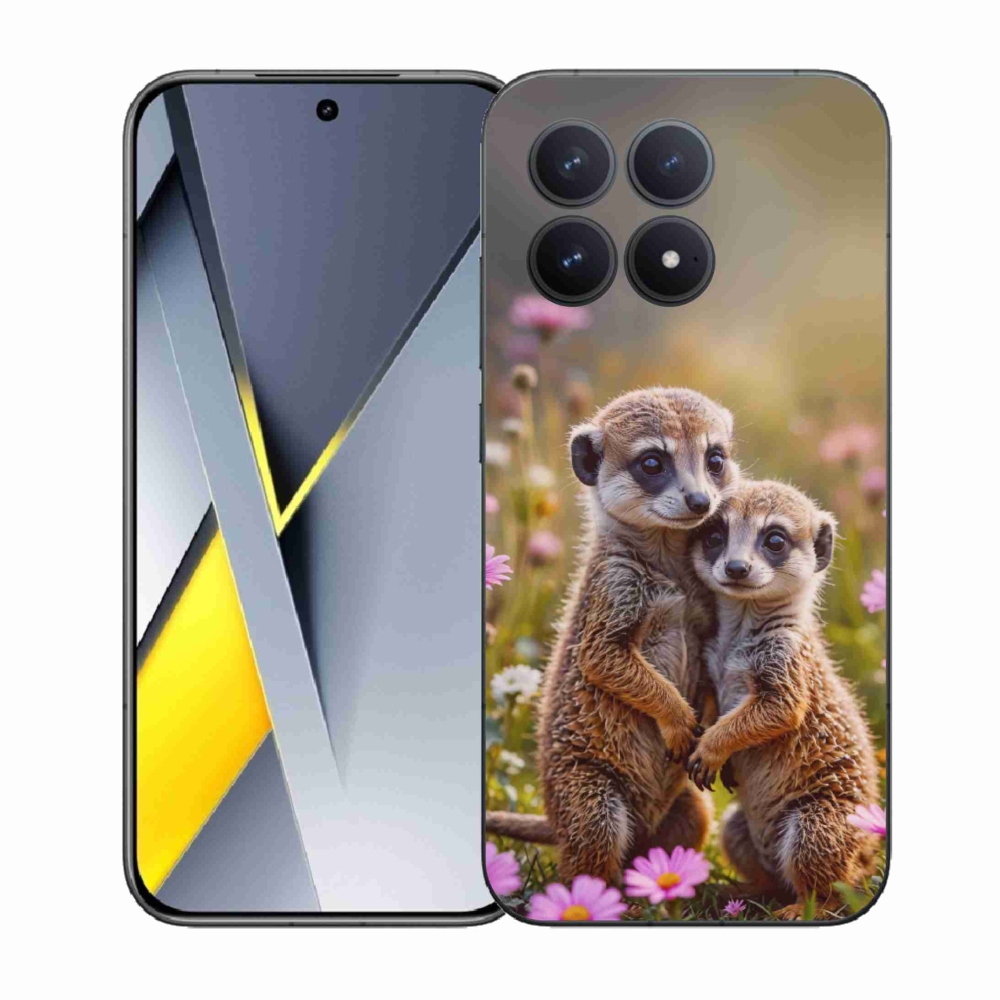 Gélový kryt mmCase na Xiaomi Poco F8 Pro - surikatí duo