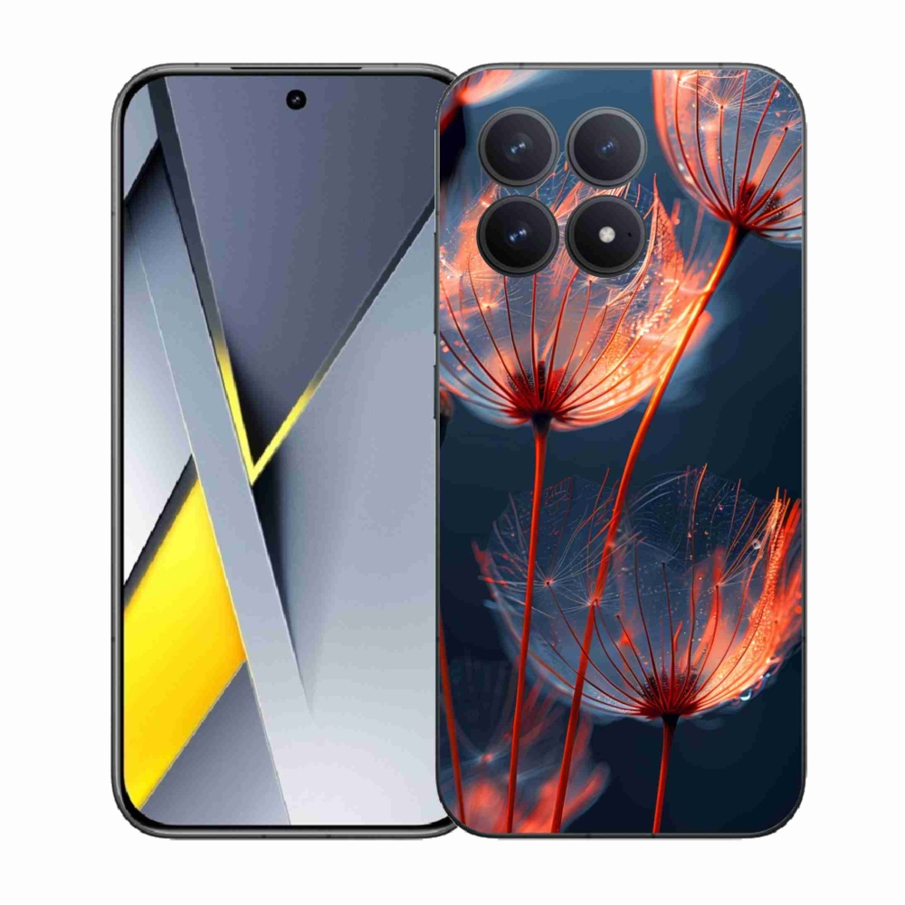 Gélový kryt mmCase na Xiaomi Poco F8 Pro - svetielkujúce páperie