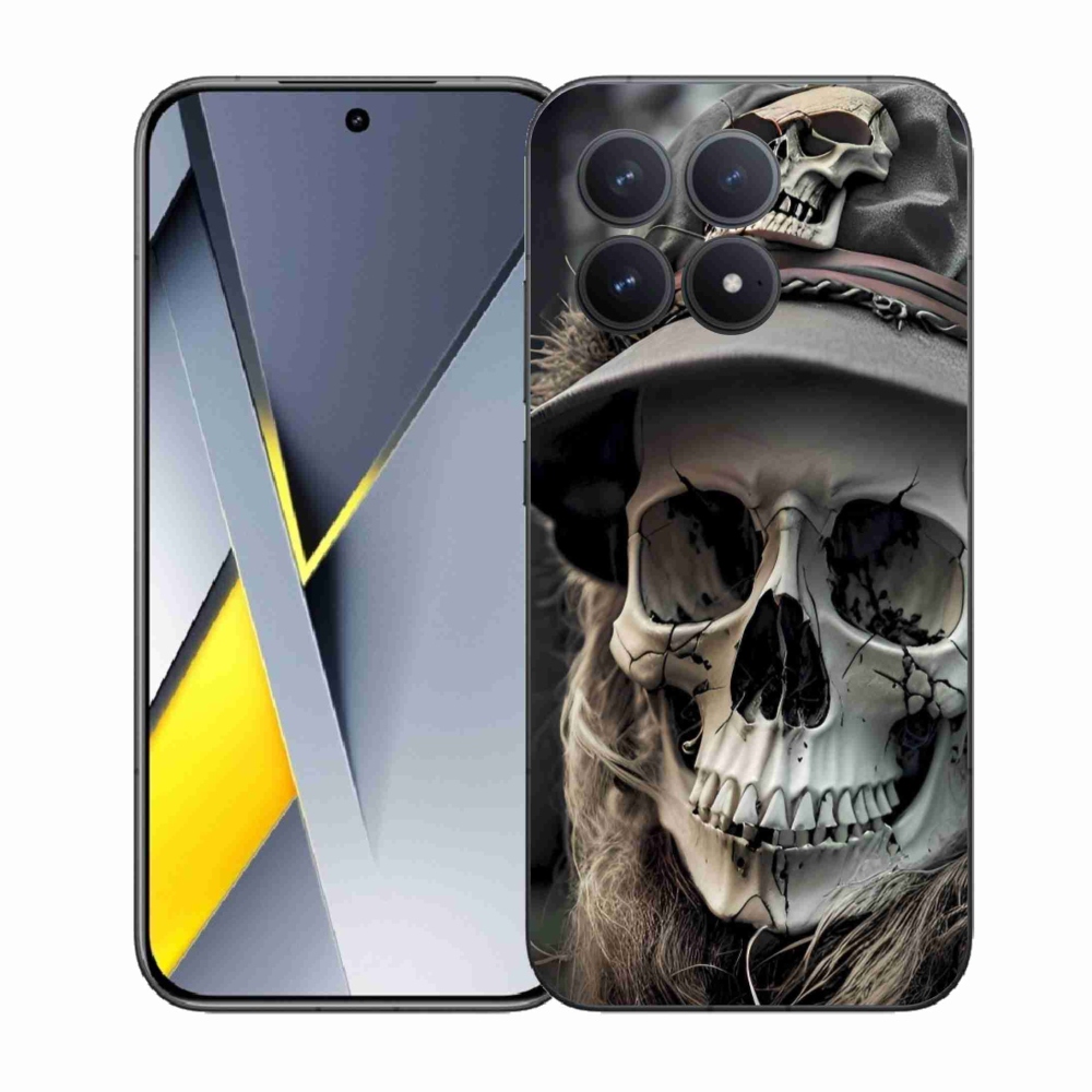 Gélový kryt mmCase na Xiaomi Poco F8 Pro - temná lebka