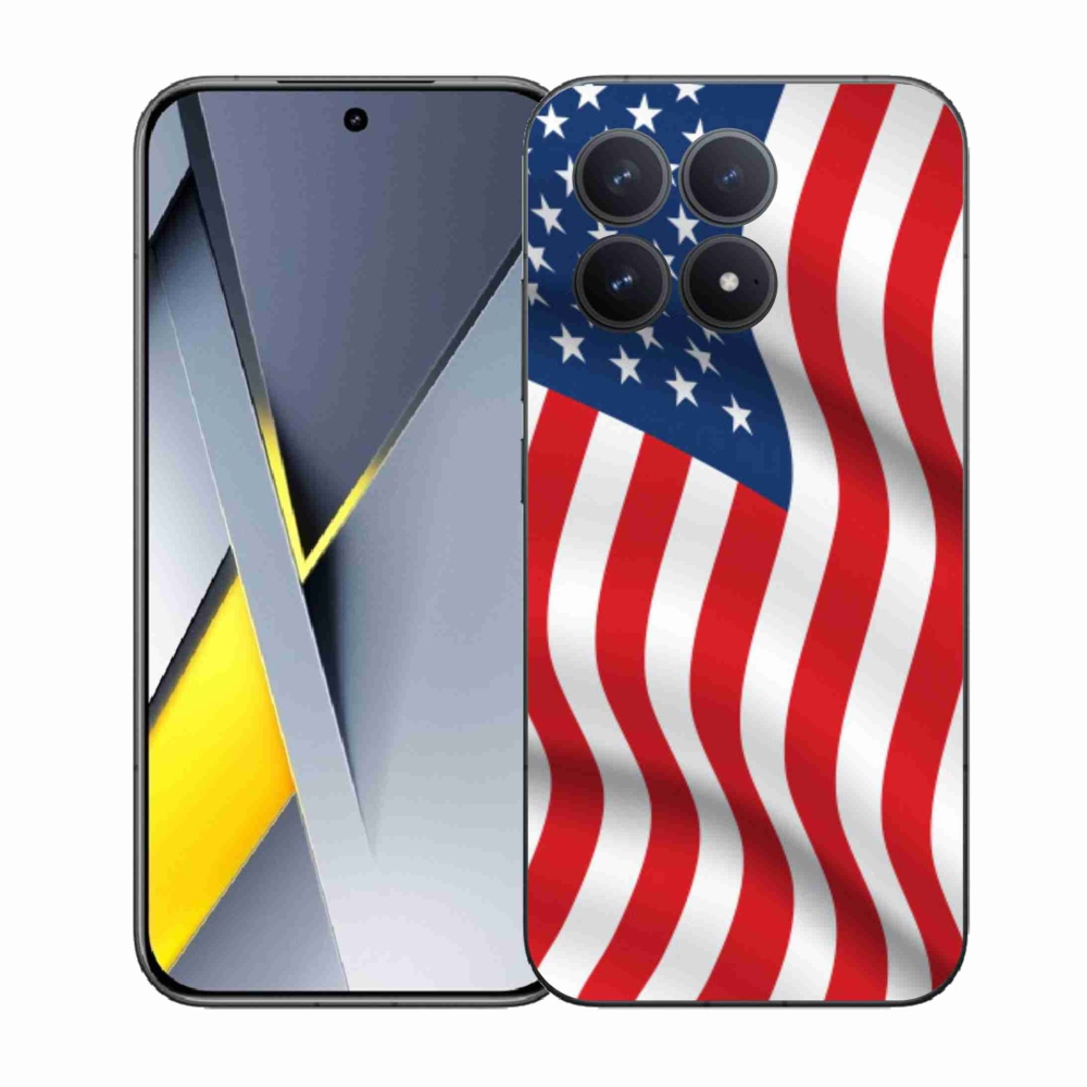 Gélový kryt mmCase na Xiaomi Poco F8 Pro - USA vlajka