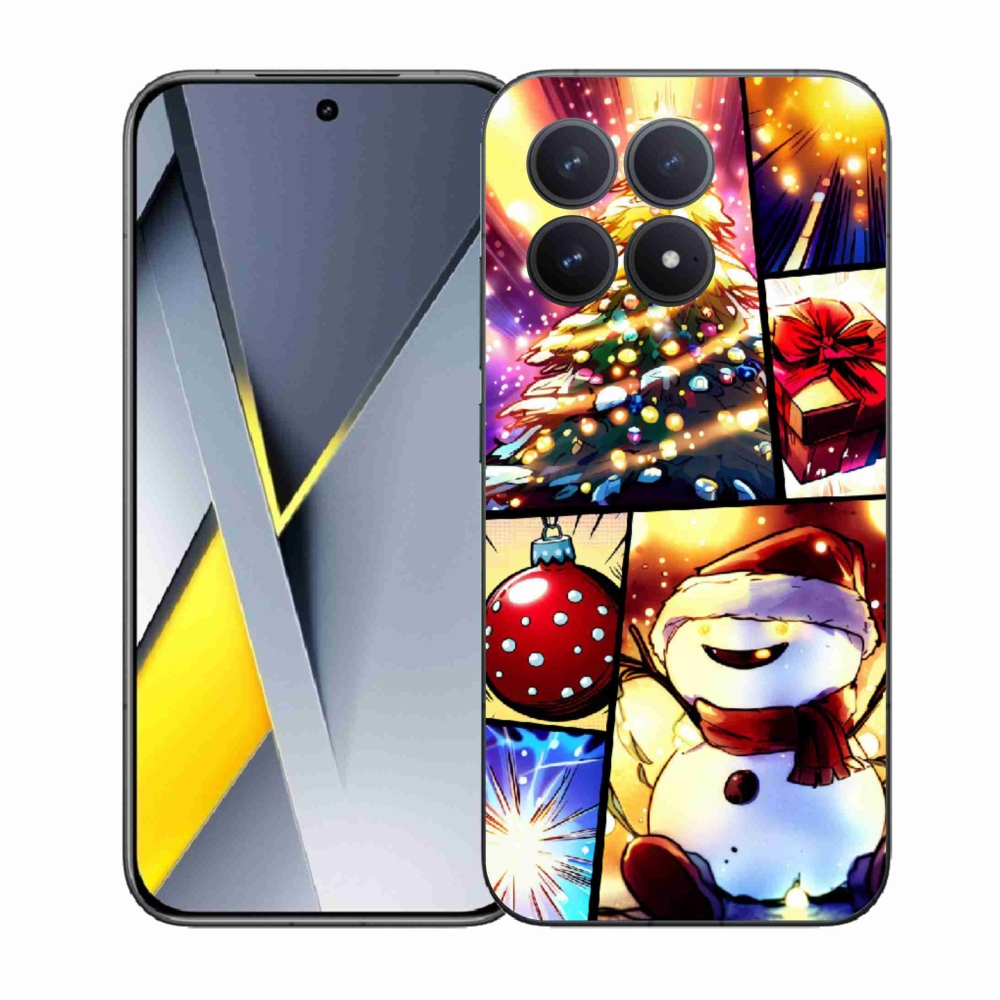 Gélový kryt mmCase na Xiaomi Poco F8 Pro - vianočné motívy 1