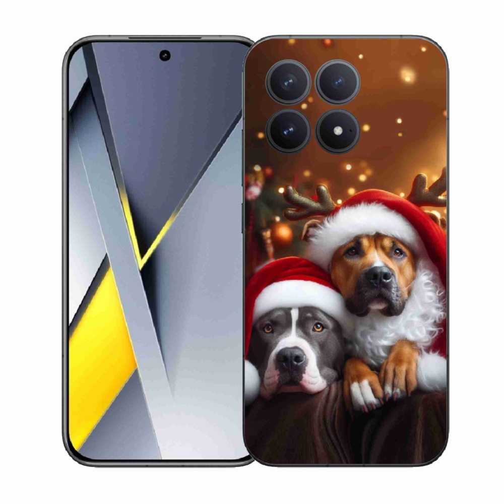 Gélový kryt mmCase na Xiaomi Poco F8 Pro - vianočné psy