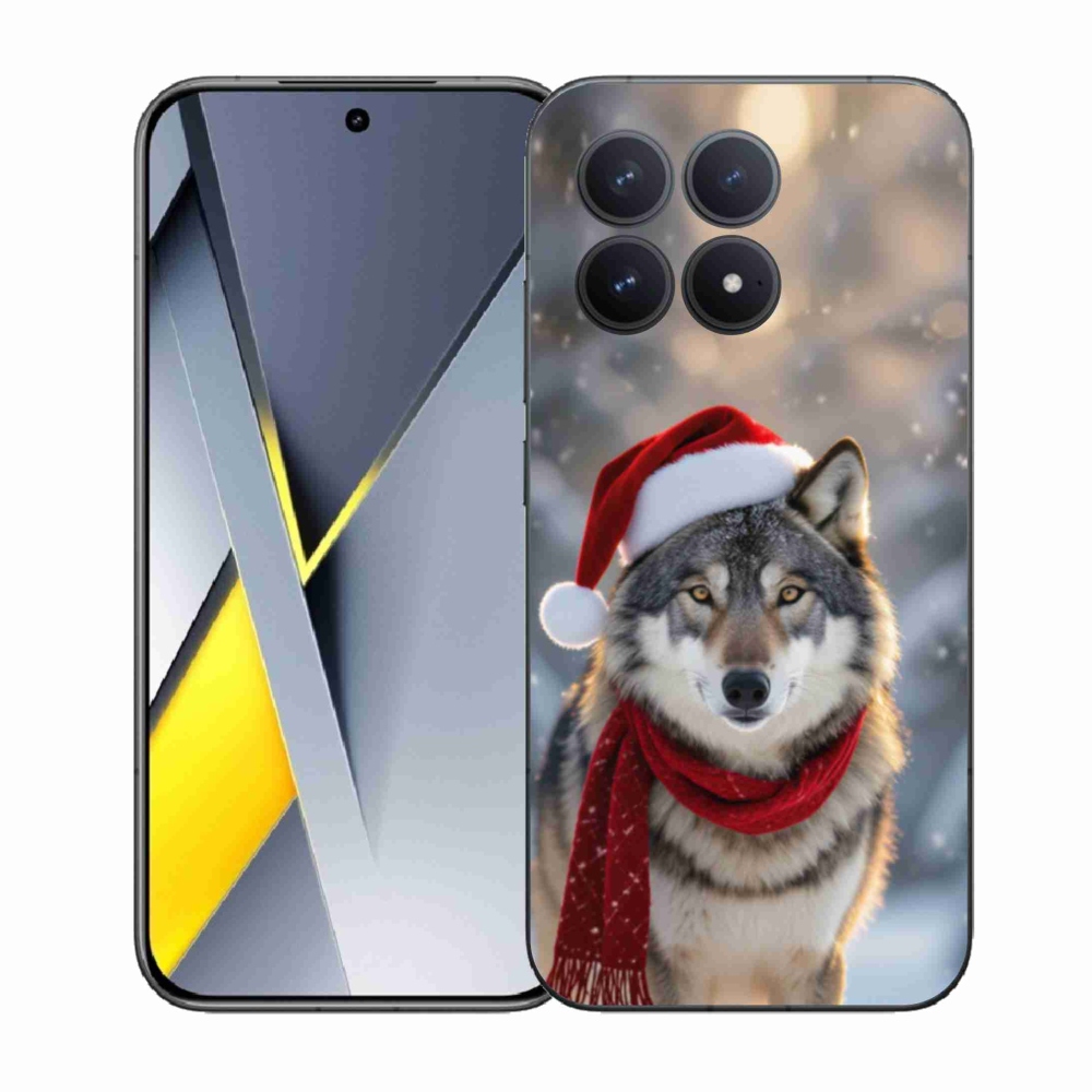 Gélový kryt mmCase na Xiaomi Poco F8 Pro - vianočný vlk