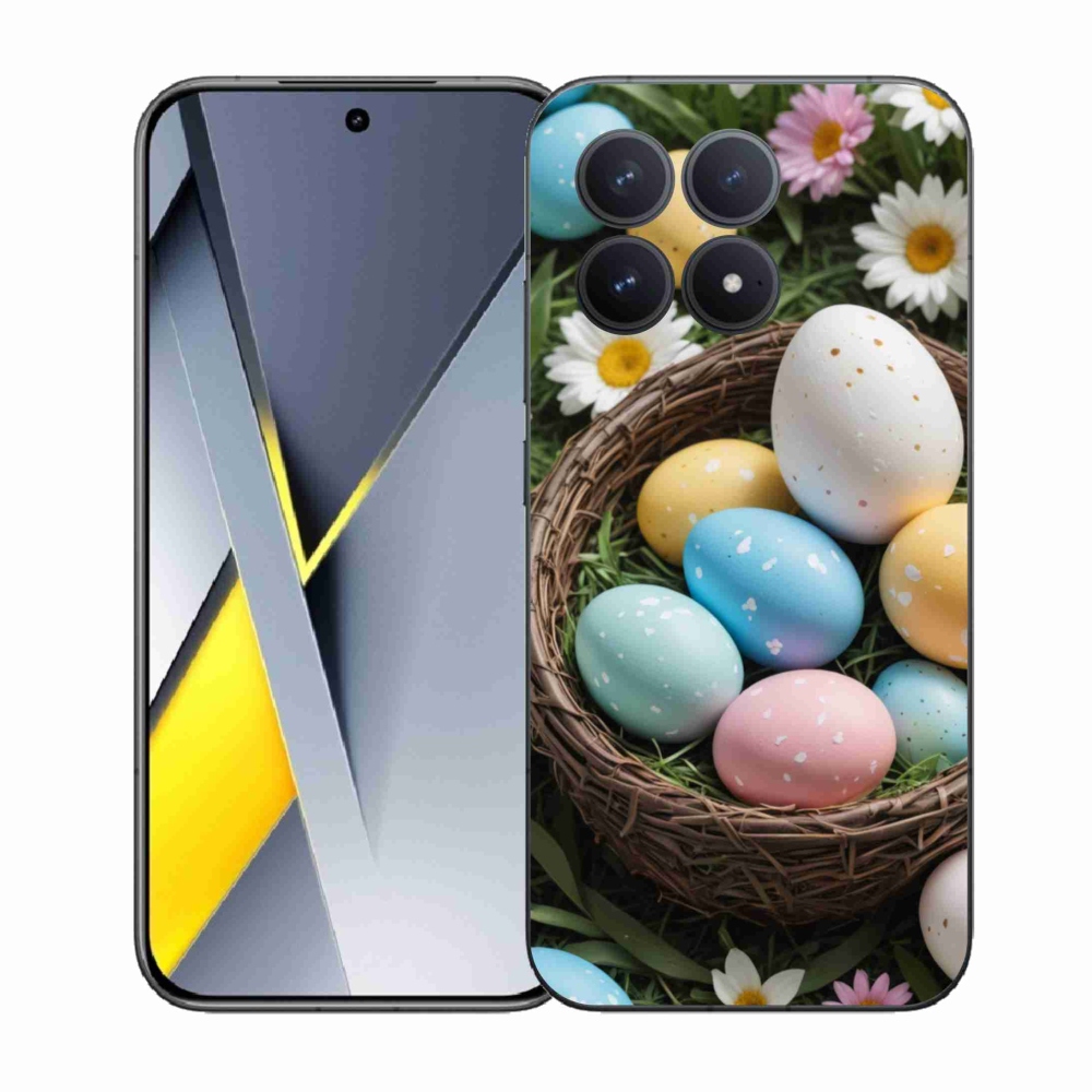 Gélový kryt mmCase na Xiaomi Poco F8 Pro - veľkonočné vajíčka 2