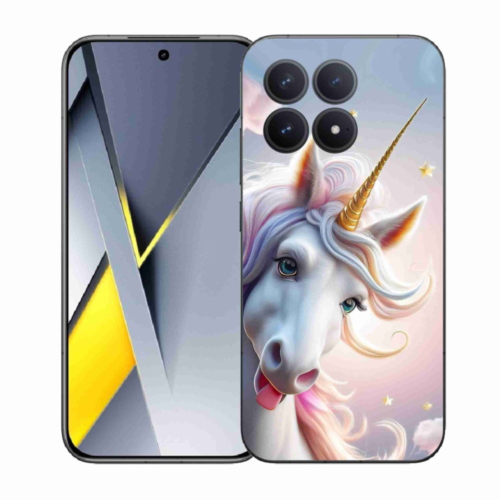 Gélový kryt mmCase na Xiaomi Poco F8 Pro - veselý jednorožec