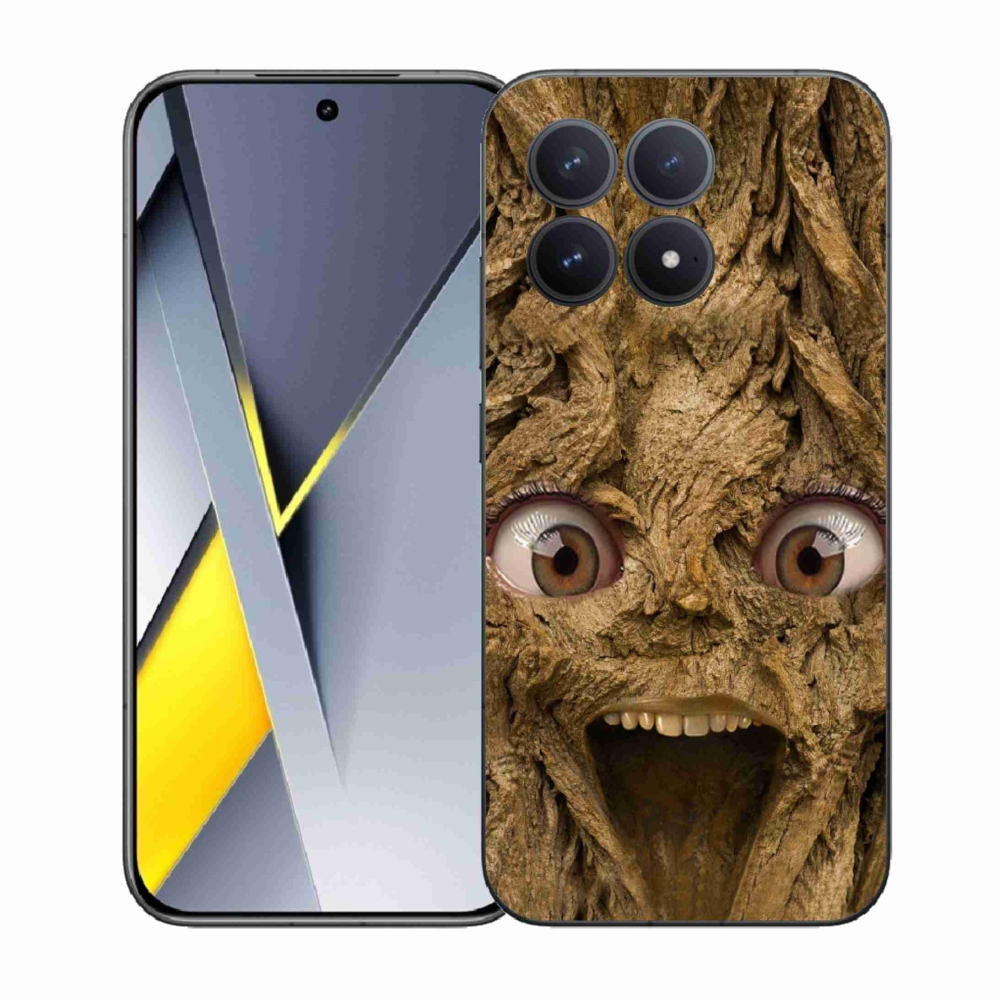 Gélový kryt mmCase na Xiaomi Poco F8 Pro - veselý strom s očami