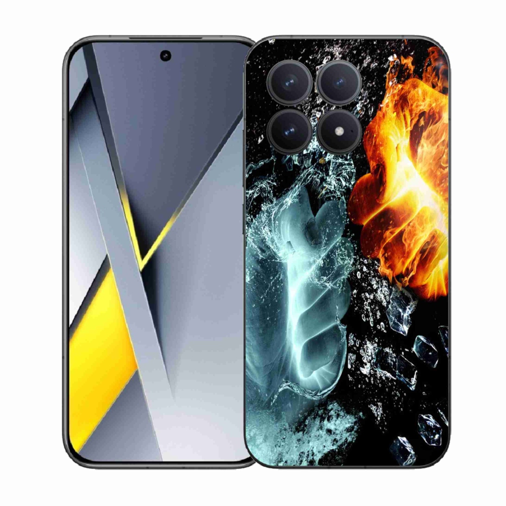 Gélový kryt mmCase na Xiaomi Poco F8 Pro - voda a oheň