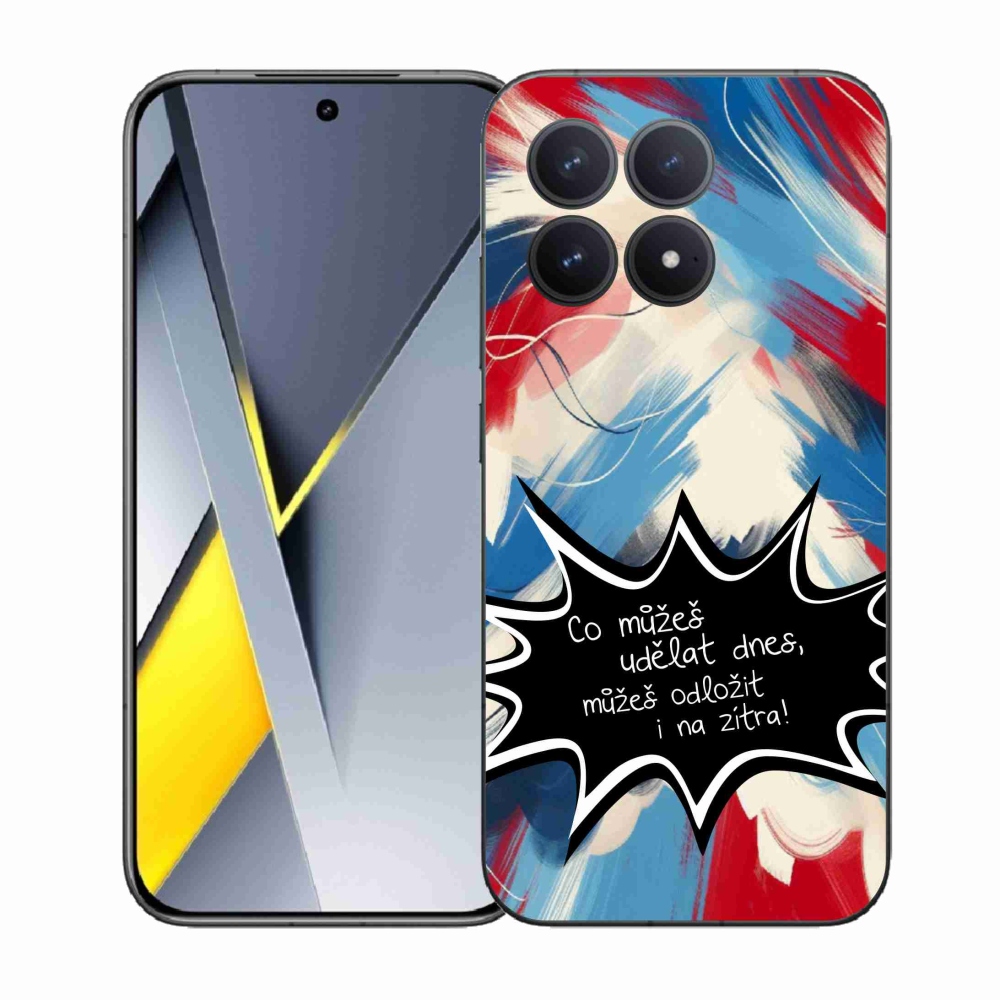 Gélový kryt mmCase na Xiaomi Poco F8 Pro - vtipný text 9 čierne pozadie