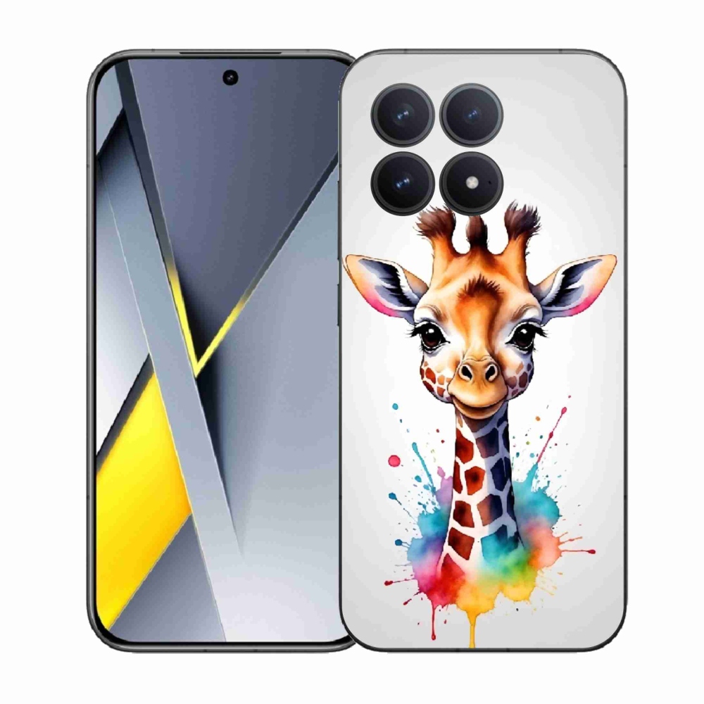 Gélový kryt mmCase na Xiaomi Poco F8 Pro - žirafa 1