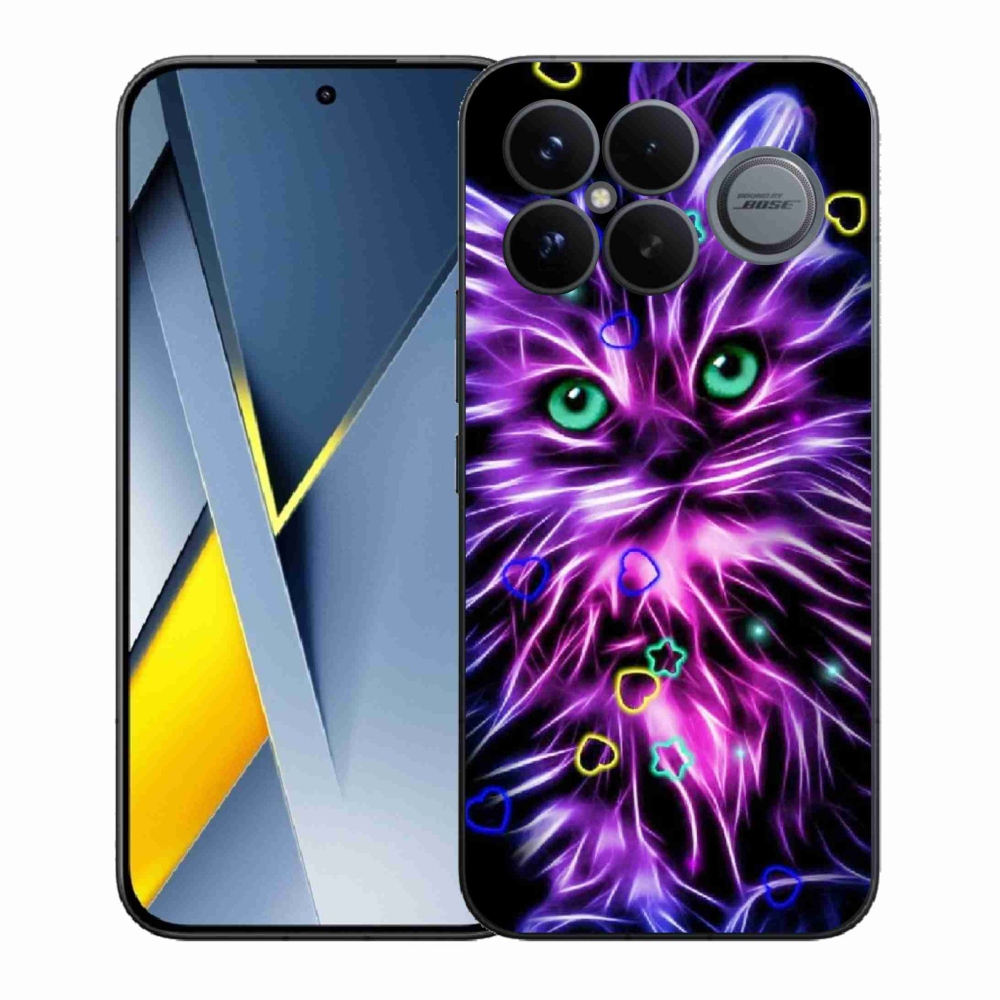 Gélový kryt mmCase na Xiaomi Poco F8 Ultra - abstraktná mačka