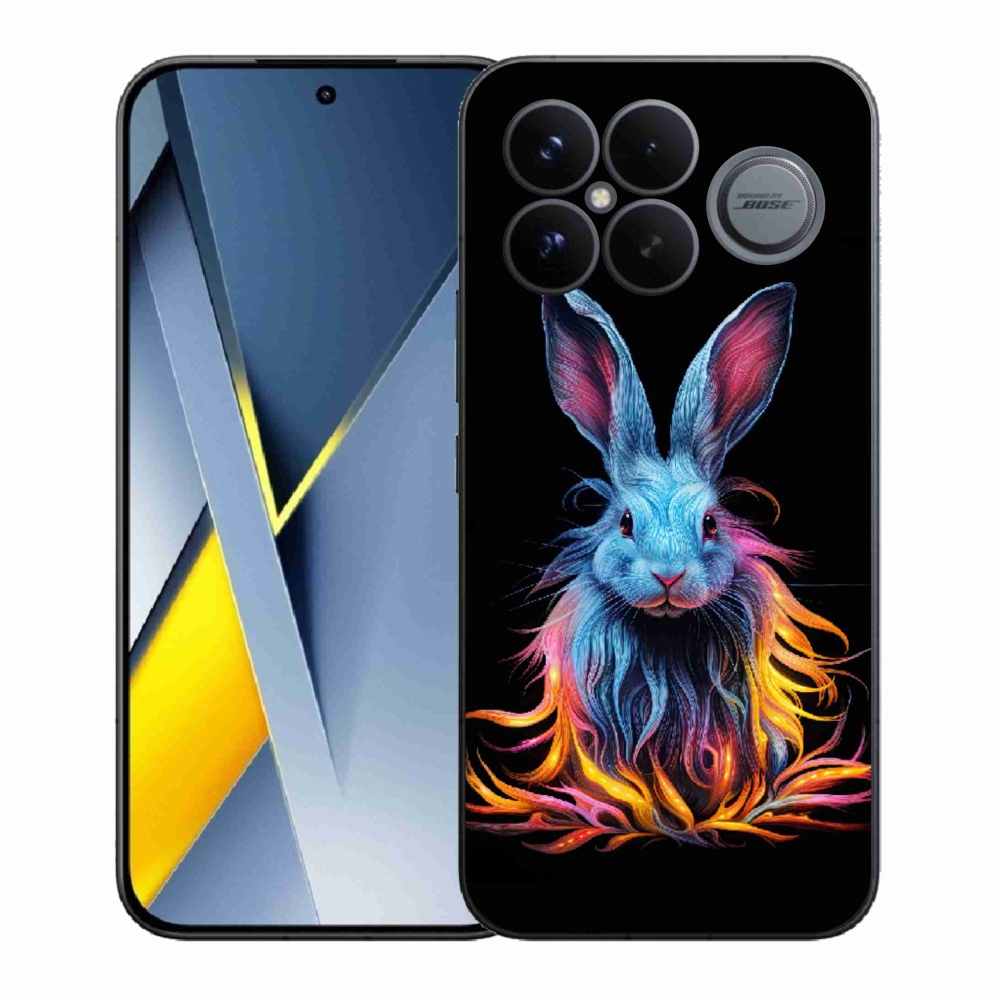 Gélový kryt mmCase na Xiaomi Poco F8 Ultra - abstraktný zajac