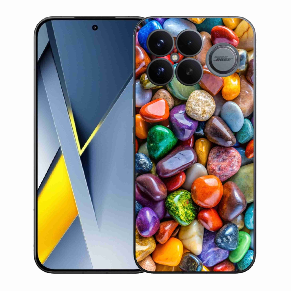 Gélový kryt mmCase na Xiaomi Poco F8 Ultra - farebné kamienky