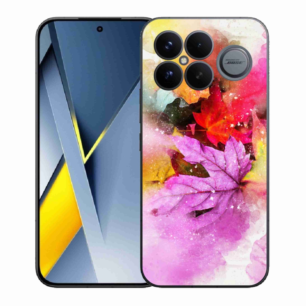 Gélový kryt mmCase na Xiaomi Poco F8 Ultra - farebné listy