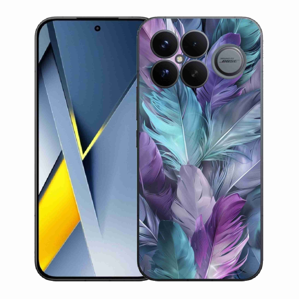 Gélový kryt mmCase na Xiaomi Poco F8 Ultra - farebné perie 2