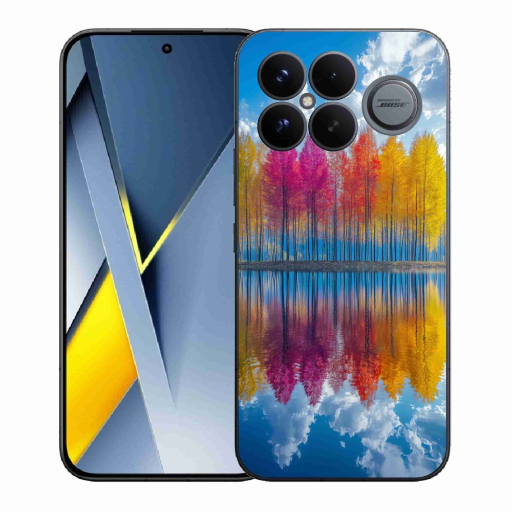 Gélový kryt mmCase na Xiaomi Poco F8 Ultra - farebné stromy